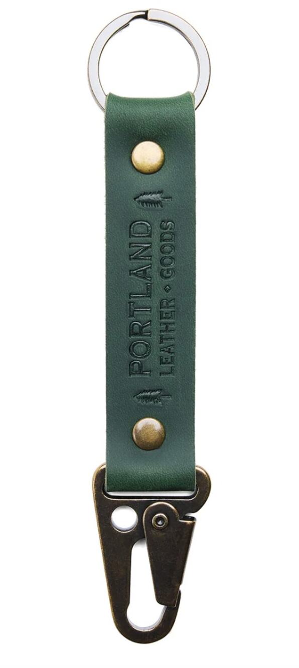 Portland Leather Key Clip Evergreen Green NEW!